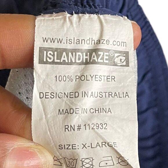 Island Haze Swim Shorts Trunks Mens XL Multicolored Tropical Drawstring Swimwear - Picture 6 of 11